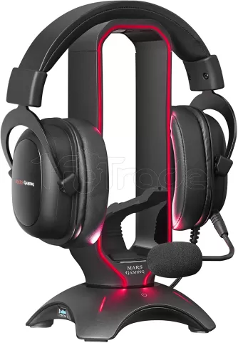 Support Casque Mars Gaming MHHPro RGB (Noir) pour professionnel, 1fotrade  Grossiste informatique