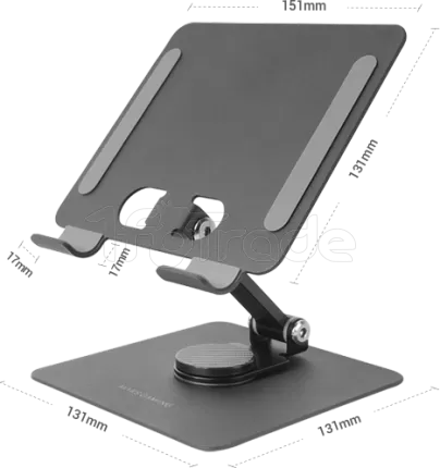 Photo de Support de table universel Mars Gaming MA-RST pour tablettes (Argent)