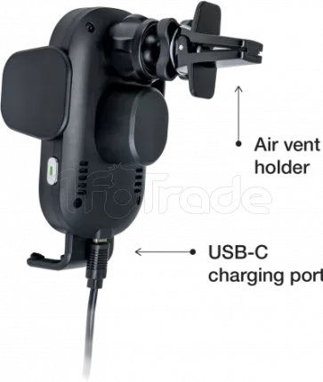 Photo de Support de téléphone à ventouse pour voiture Verbatim FWC-01 avec chargeur induction