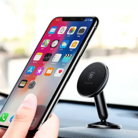 Photo de Support de téléphone magnétique Baseus Bullet an On-board (Noir)