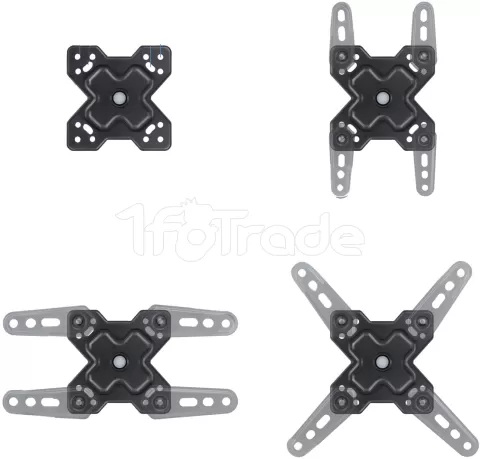 Photo de Support d'écran à fixer TooQ LP1345TN-B 13"-43" (20kg max) (Noir)