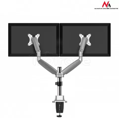 Photo de Support Double-écran à fixer avec port USB 3.0 Maclean MC-766 de 13" à 32" (9kg max)