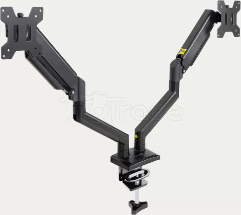 Photo de Support double-écran à fixer Tooq DB1434TNR-B 13"-34" (10kg max) (Noir)