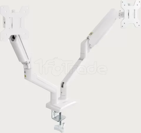 Photo de Support double-écran à fixer Tooq DB1434TNR-W 13"-34" (10kg max) (Blanc)