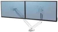 Photo de Support Double Ecran à poser Fellowes Platinium jusqu'à 27" (9 kg max/écran) (Blanc)