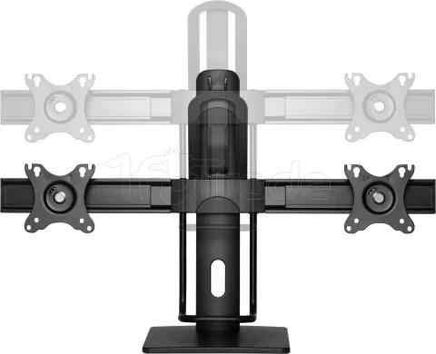 Photo de Support Double écran à poser Gembird 27" (12kg max) (Noir)