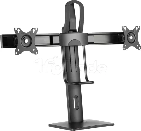 Photo de Support Double écran à poser Gembird 27" (12kg max) (Noir)
