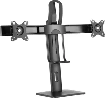Photo de Support Double écran à poser Gembird 27" (12kg max) (Noir)