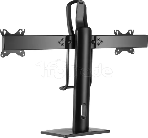 Photo de Support Double écran à poser Gembird 27" (12kg max) (Noir)