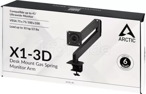 Photo de Support écran à fixer Arctic X1-3D - 43" (10kg max)