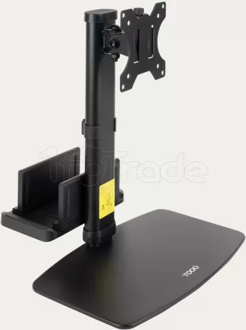 Photo de Support écran à fixer Tooq DB1128TN 17"-27" (6kg max) avec support mini-PC (Noir)