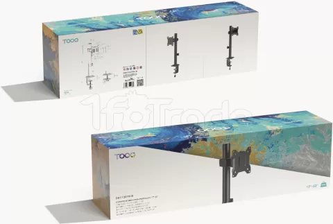 Photo de Support écran à fixer Tooq DB1130TN-B 17"-32" (10kg max) (Noir)