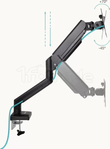 Photo de Support écran à fixer Tooq DB1334TNR-B 13"-34 (10kg max) (Noir)