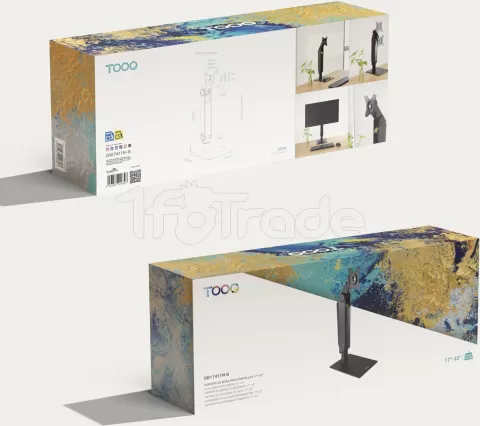 Photo de Support écran à fixer Tooq DB1741TN-B 17"-32" (8kg max) (Noir)