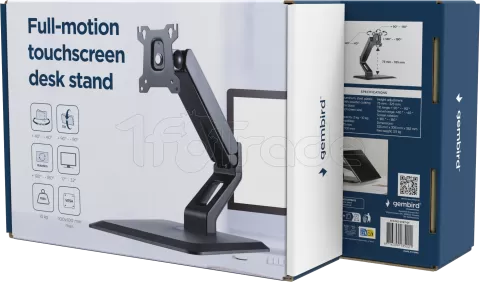 Photo de Support écran à poser Gembird MS-D1ST-01 17" - 32" (10kg max) (Noir)