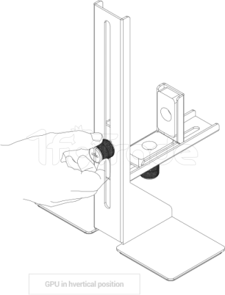 Photo de Support Mars Gaming MCA-GCB Pro pour cartes graphiques (Blanc)