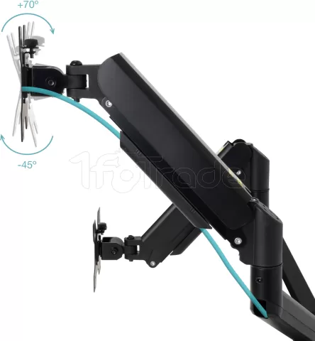 Photo de Support mural pour double-écran TooQ LP1434TNR-B 13" à 34" (10kg max)