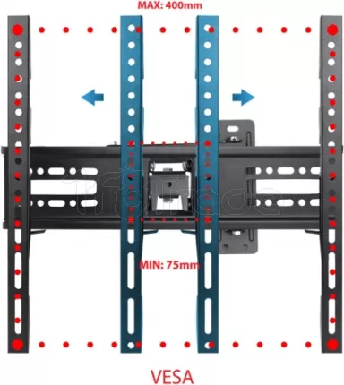 Photo de Support mural pour écran Esperanza Atlas de 26" à 70" (45kg max)