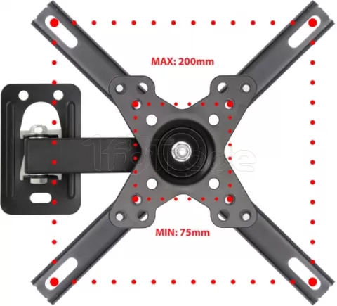Photo de Support mural pour écran Esperanza Horus de 12" à 50" (20kg max)