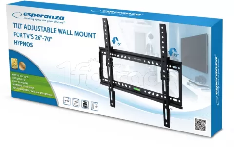 Photo de Support mural pour écran Esperanza Hypnosde 26" à 70" (30kg max)