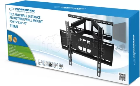 Photo de Support mural pour écran Esperanza Titan de 26" à 70" (55kg max)