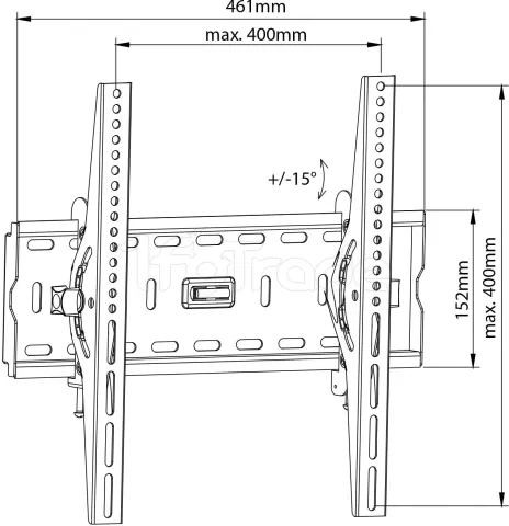 Photo de Support mural pour écran Maclean MC-778 de 26" à 55" (45Kg max)