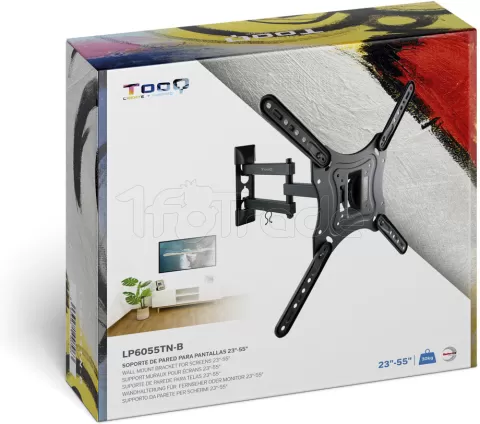 Photo de Support mural pour écran Tooq LP6055TN 23"-55" (30kg max) (Noir)