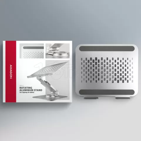 Photo de Support / réhausseur Axagon STND-LR pour ordinateur portable (Gris)