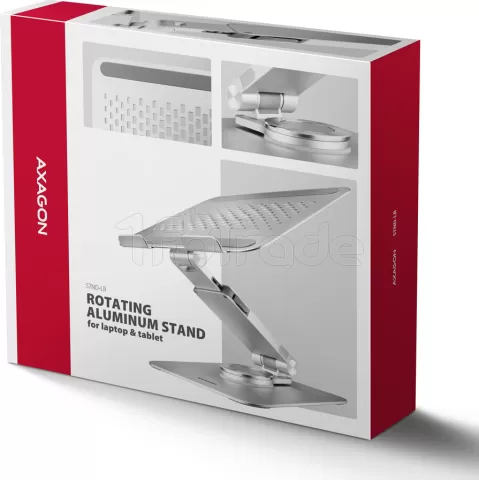 Photo de Support / réhausseur Axagon STND-LR pour ordinateur portable (Gris)