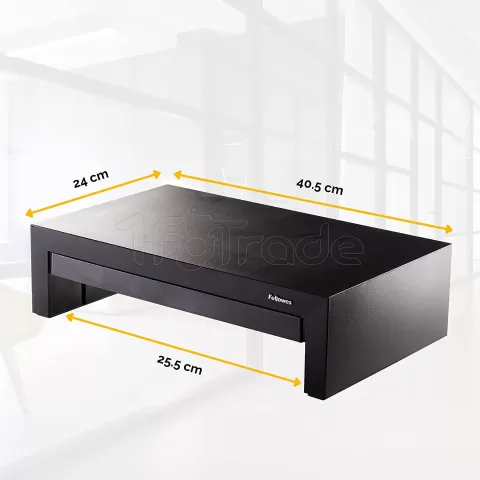 Photo de Support / Réhausseur pour Ecran Fellowes Designer Suite 18kg max (Noir)