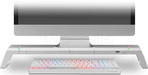 Photo de Support / Réhausseur pour Ecran Mars Gaming MGS One RGB (Blanc)