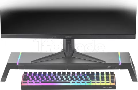 Photo de Support / Rehausseur pour Ecran Mars Gaming MGS One RGB (Noir)