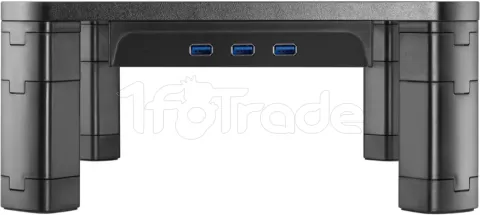 Photo de Support / Réhausseur pour Ecran T'nB avec Hub USB 3.0  (Noir)