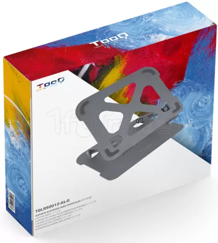 Photo de Support / réhausseur Tooq TQLRS0012-AL-G en Aluminium pour ordinateur portable