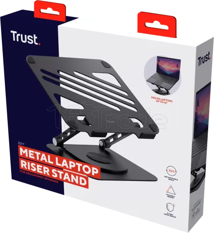 Photo de Support / réhausseur Trust Zeff pour ordinateur portable (Noir)
