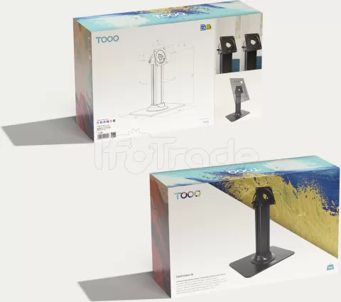 Photo de Support tablette universel sur pied Tooq TQATC2601-B (Noir)