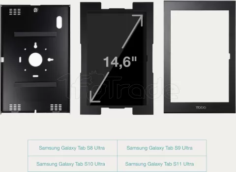 Photo de Support tablette universel Tooq  TQATTE2601-L-B (Noir)