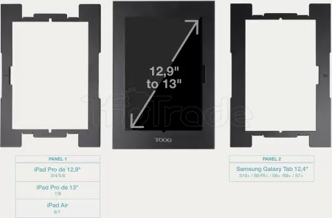 Photo de Support tablette universel Tooq  TQATTE2601-M-B (Noir)