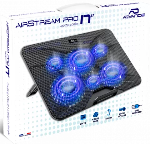 Photo de Support Ventilé Advance Airstream 17" max (Noir)