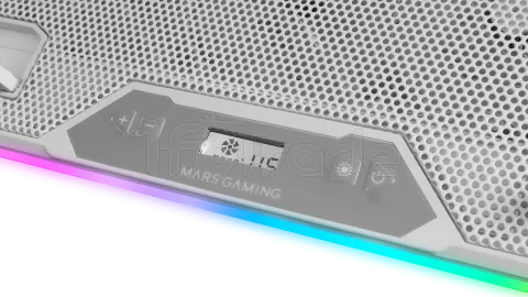 Photo de Support ventilé Mars Gaming MNBC13 RGB 17"max (Blanc)
