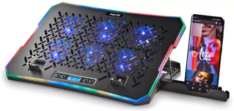 Photo de Support ventilé NGS Hero Stand RGB (Noir)