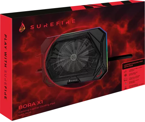 Photo de Support ventilé Verbatim SureFire Bora X1 RGB 17"max (Noir)