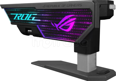 Photo de Support vertical Asus Rog XH01 Herculx RGB pour cartes graphiques (Noir)