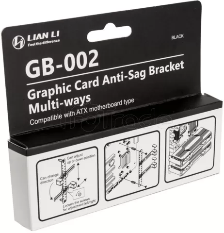 Photo de Support vertical Lian-Li GB-002 pour cartes graphiques (Noir)