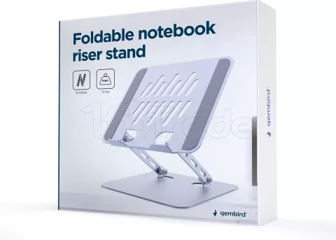 Photo de Support/Réhausseur Gembird pour ordinateur portable 15,6" (10kg max) (Argent)