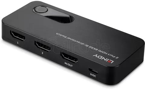 Photo de Switch HDMI Lindy 2 ports 8k (2 entrées / 1 sortie)