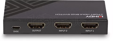Photo de Switch HDMI Lindy 2 ports 8k (2 entrées / 1 sortie)