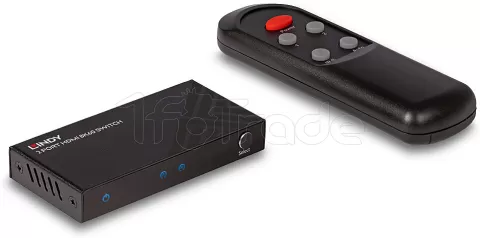 Photo de Switch HDMI Lindy 2 ports 8k (2 entrées / 1 sortie)