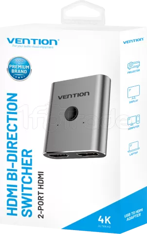 Photo de Switch HDMI Vention 2 ports (2 entrées / 1 sortie)