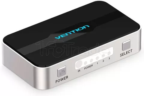 Photo de Switch HDMI Vention 3 ports (3 entrées / 1 sortie) (Noir/Gris)